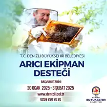 Denizli'den Arıcılara Ücretsiz Ekipman Desteği