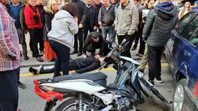 Denizli'de Motosiklet Kazası: Yaralı Var