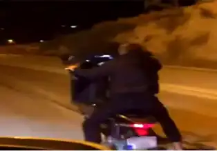 Denizli'de 'Tek Teker' Motosikletçiye Ağır Ceza