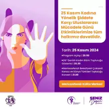 Belediyeden Kadına Şiddete Karşı Konser