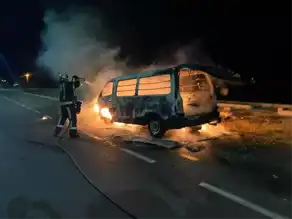 Seyir Halindeki Araçta Yangın!