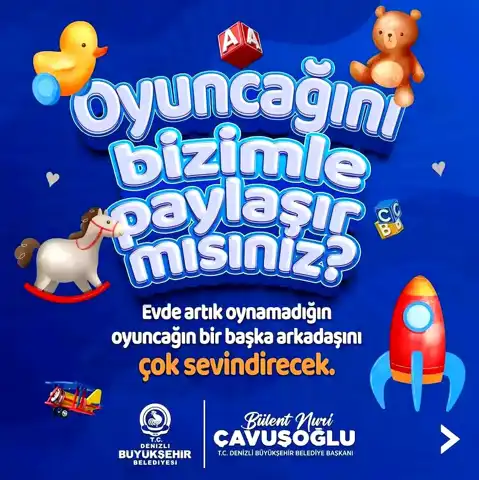 Denizli'den Çocuklara Oyuncak Bağışı