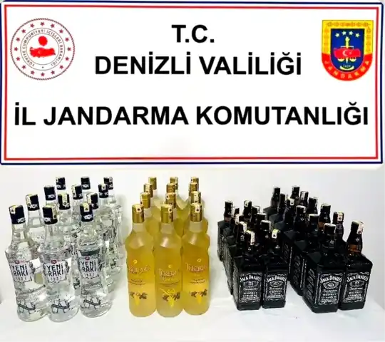 Denizli Buldan'da Kaçak Alkol Operasyonu