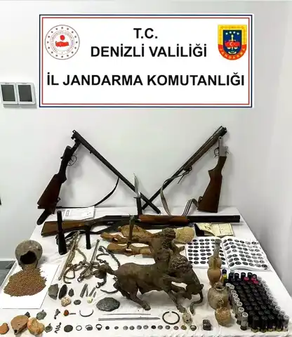 Denizli'de Tarihi Eser Kaçakçılarına Operasyon!