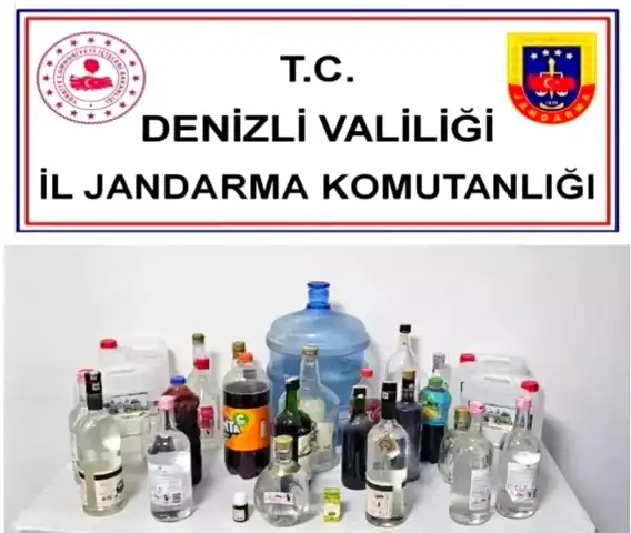 Denizli'de Sahte Alkol Baskını!