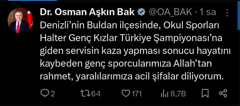 Denizli'deki Halter Kazası: 2 Ölü